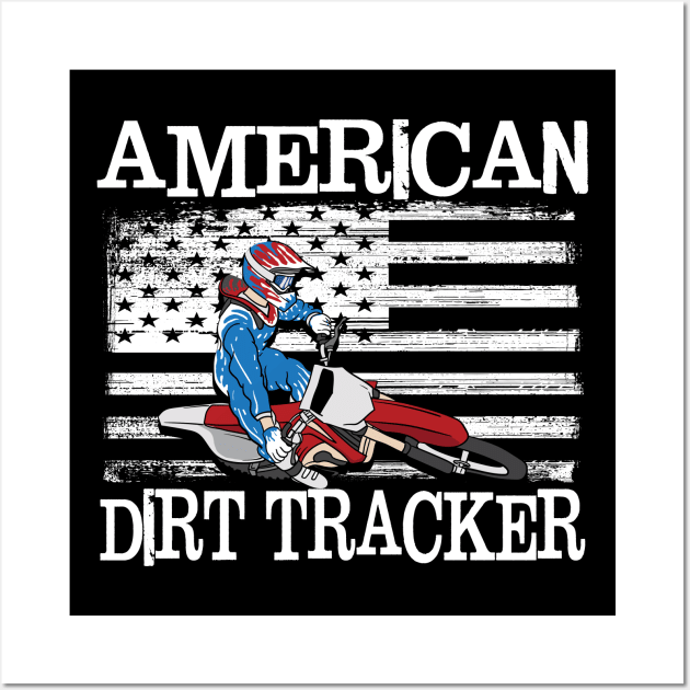 American Dirt Tracker Wall Art by maxcode